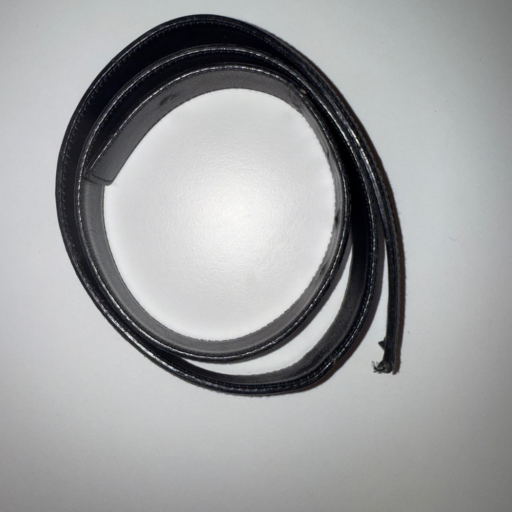GUCCI GG Blue Canvas Leather Vintage Made in Italy Belt Only No Buckle - Picture 7 of 8